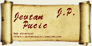 Jevtan Pučić vizit kartica